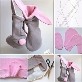 Kapcie na zimę - diy