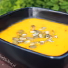 Orientalna zupa z pieczonej dyni