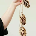 DIY- złote szyszki