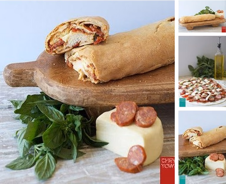 Zrób zrolowaną pizze