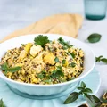 Quinoa z warzywami i tahini