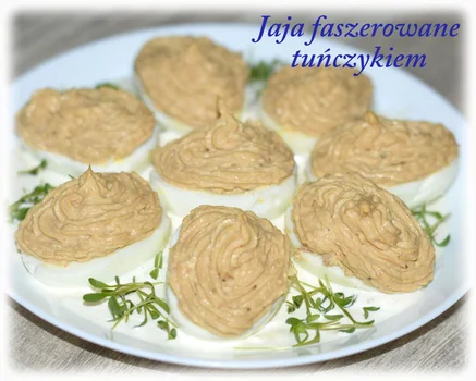 Jajka faszerowane tuńczykiem