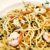 Spaghetti Aglio Olio z krewetkami