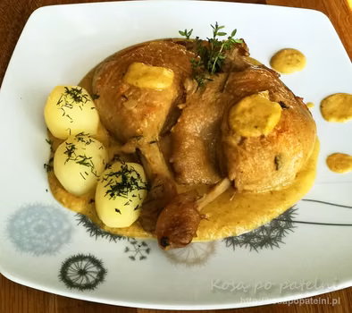 Kacze udka w warzywach