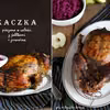 Kaczka pieczona w całości z jabłkami i żurawiną