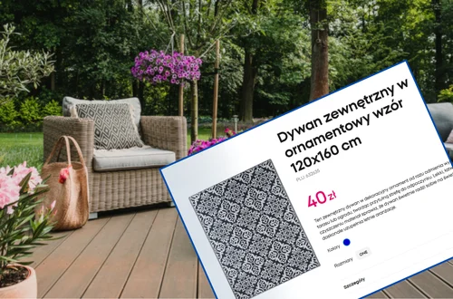 Ten dywan z Pepco za 40 zł odmieni nudny balkon i taras! Duży i na każdą pogodę, a oryginalny wzór przyciąga uwagę