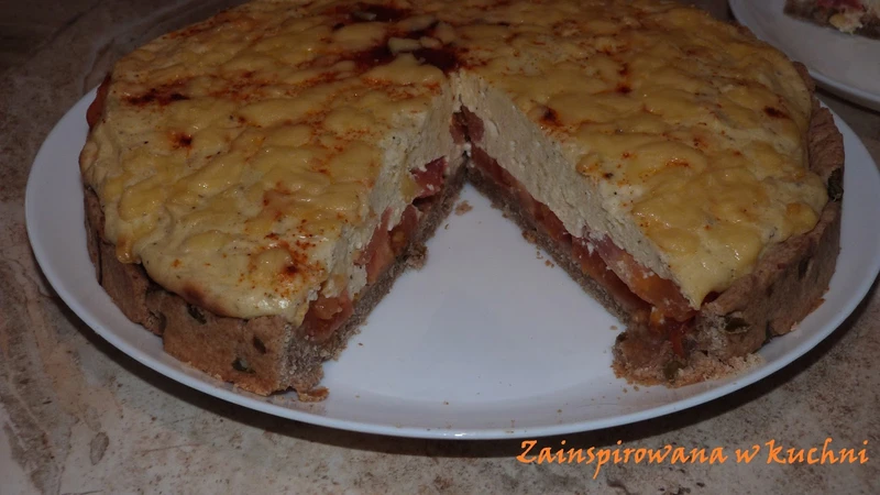 Ciasto serowo-pomidorowe