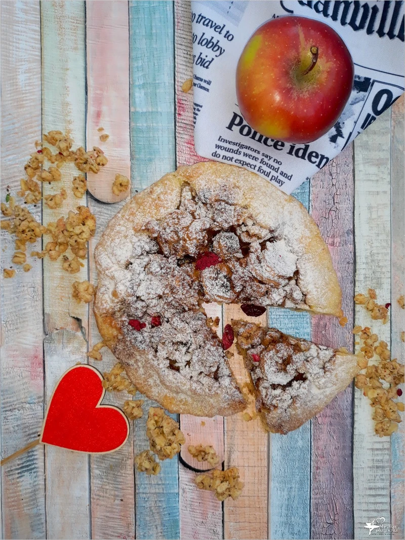 Mini galette z bananami i chrupiącym musli