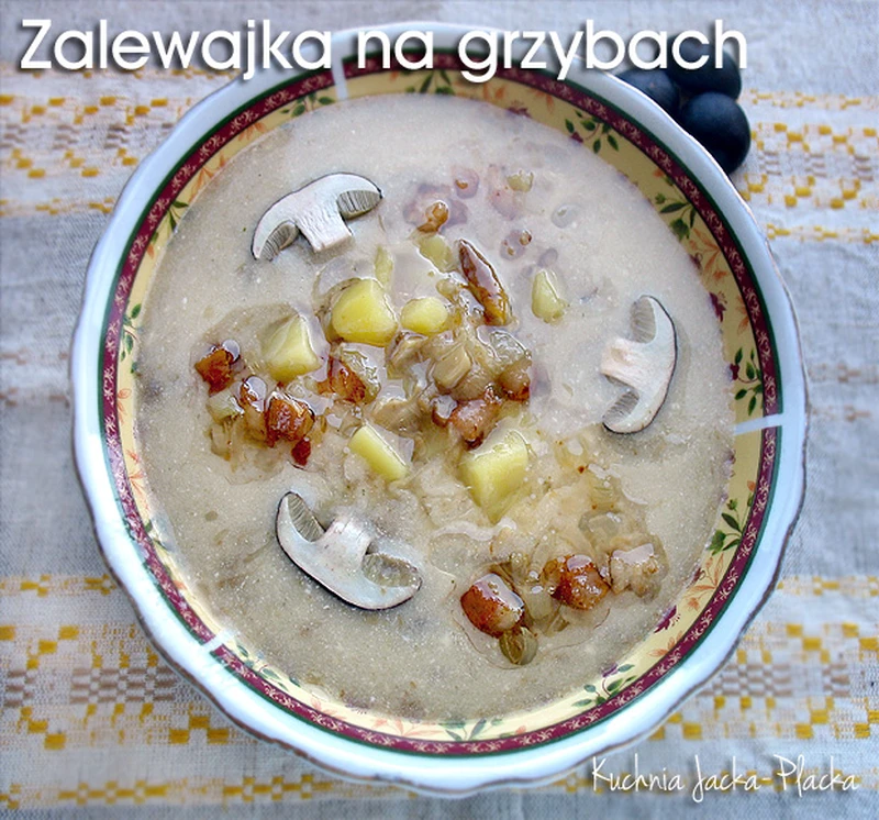 Zalewajka na grzybach