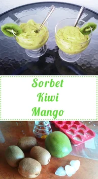 Sorbet kiwi-mango