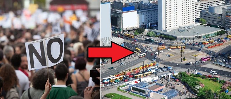 Warszawa ZABLOKOWANA - nowi protestujący w Polsce!