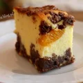 Sernik cytrynowy z brzoskwiniami