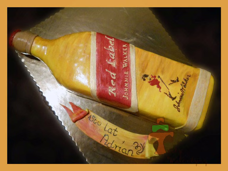 Tort butelka Johny Walker