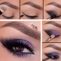 Smokey eye z fioletami w roli głównej