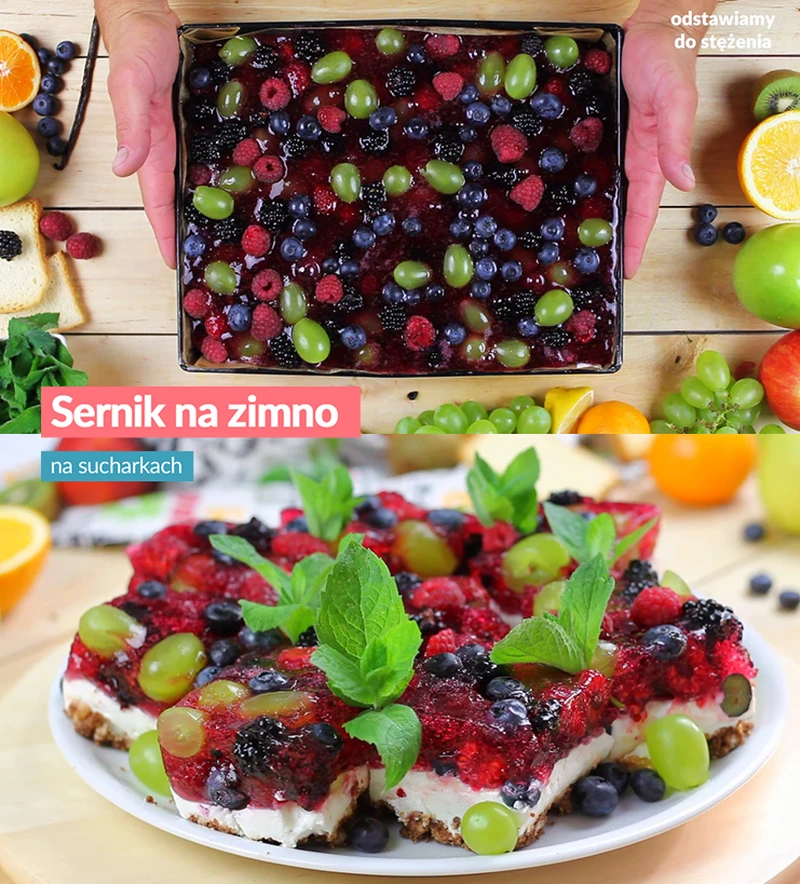 Sernik na zimno - NA SUCHARKACH