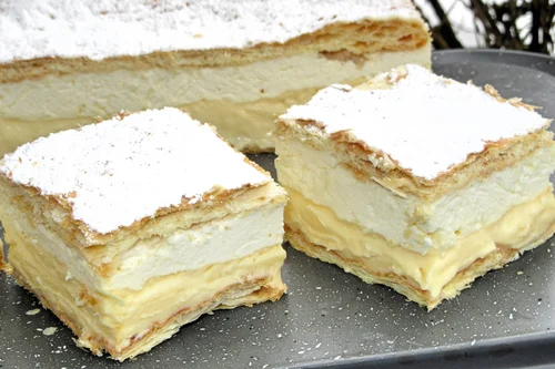 Najlepsza kremówka/napoleonka na cieście francuskim +FILM