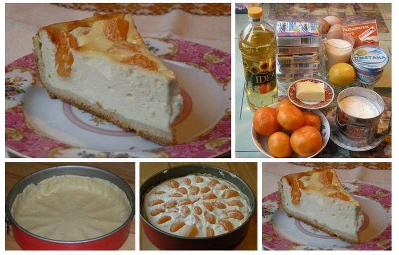 Pyszny sernik z mandarynkami