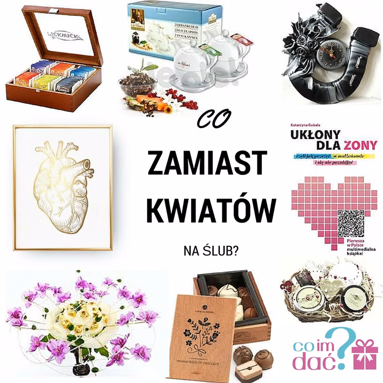 Co dać na ślub zamiast kwiatów?