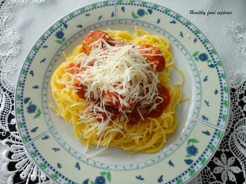 Spaghetti z klopsikami drobiowymi