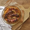 Pieczona biała kiełbasa
