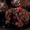 Muffinki bez mąki - z kakao i malinami