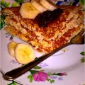 Otrębowy omlet jabłkowy. Zdrowy omlet z jabłkiem bez mąki i cukru.