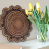 Mandala na drewnie – wnętrzarska dekoracja diy
