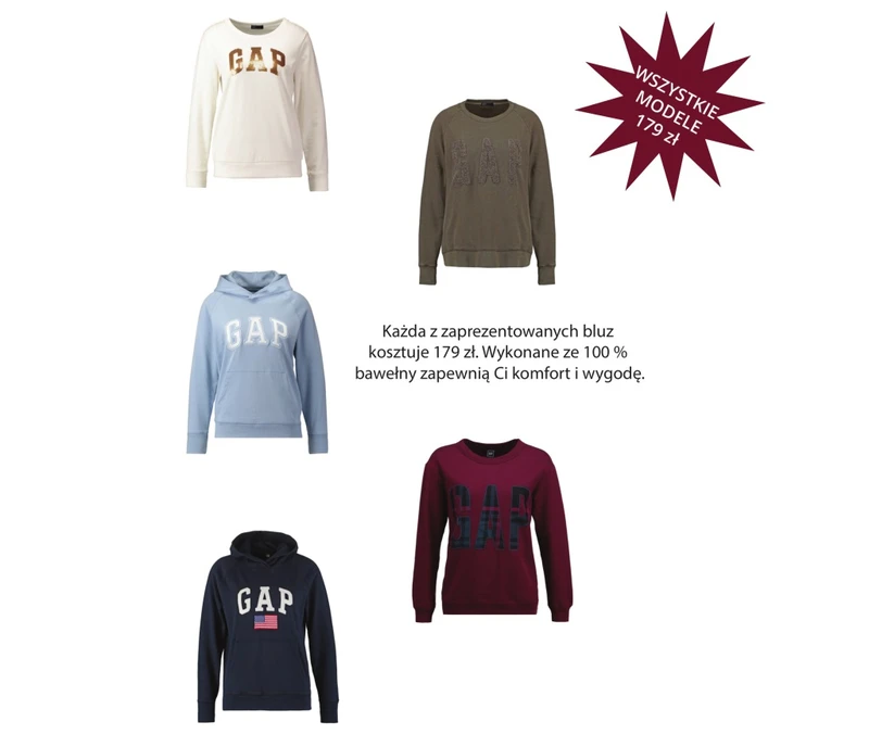 BLUZA GAP JEST W ZASIĘGU TWOJEJ RĘKI !