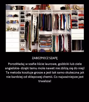 Zabezpiecz szafę przed molami!