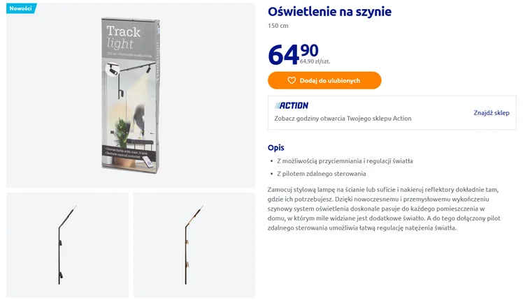 Zdjęcie Ta lampa na szynie z Action za 65 zł odmieni mały ciemny pokój! Industrialny look i regulacja pilotem zrobi mega nastój #1