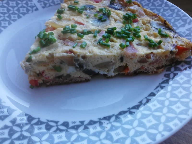 Omlet z pieczarkami