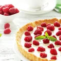 Tarta z malinami