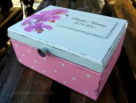 Róźowy wedding box- idealny prezent na ślub