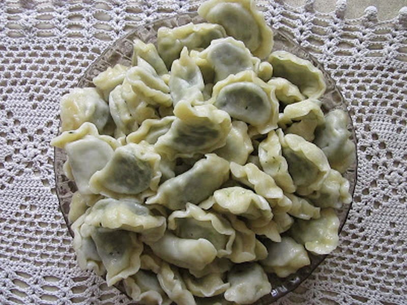 Pierogi ze szpinakiem i fetą