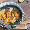 Belona pieczona z batatami