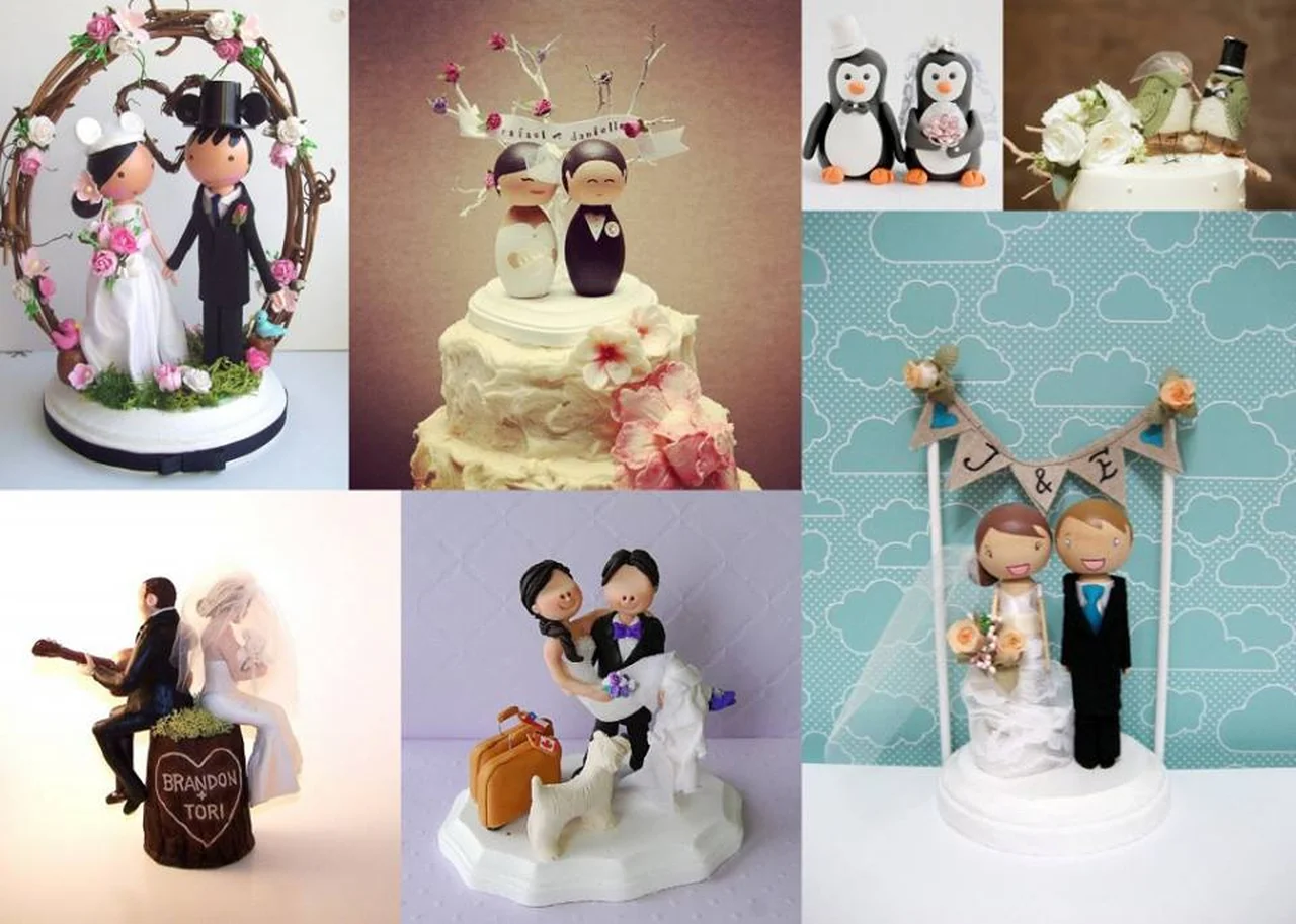 Ślubne dekoracje na tort