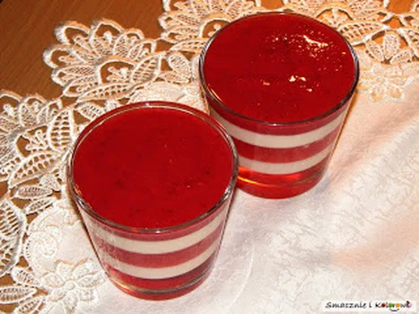 Czerwono-biała galaretka