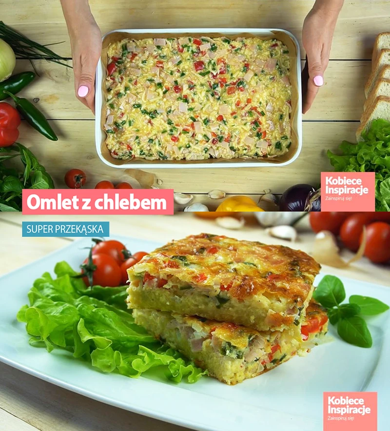 Omlet z chlebem - super przekąska!
