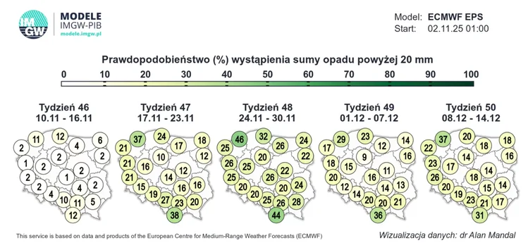 Zdjęcie Wiadomo, kiedy spadnie pierwszy śnieg! Prognozy IMGW pokazują, w  których dniach można spodziewać się anomalii #3