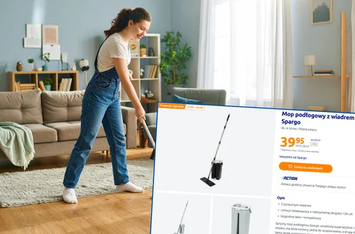 Czysta podłoga bez wysiłku? Ten mop za 39,95 zł z Action to gamechanger!