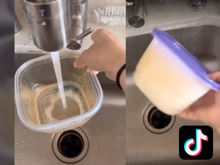 Jak domyć plastikowy pojemnik? Kolejny świetny trik z tik toka!