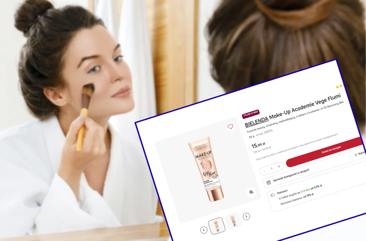 Ten podkład z Rossmanna za 15 zł pięknie rozświetla, ale też ma świetne krycie! Wiele kobiet uważa go za HIT