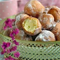 Pączki mini - z serka waniliowego