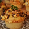 Muffiny drożdżowe faszerowane