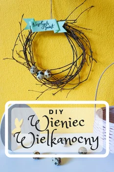 DIY Prosty wieniec wielkanocny