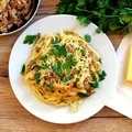 Makaron z kurkami i mascarpone