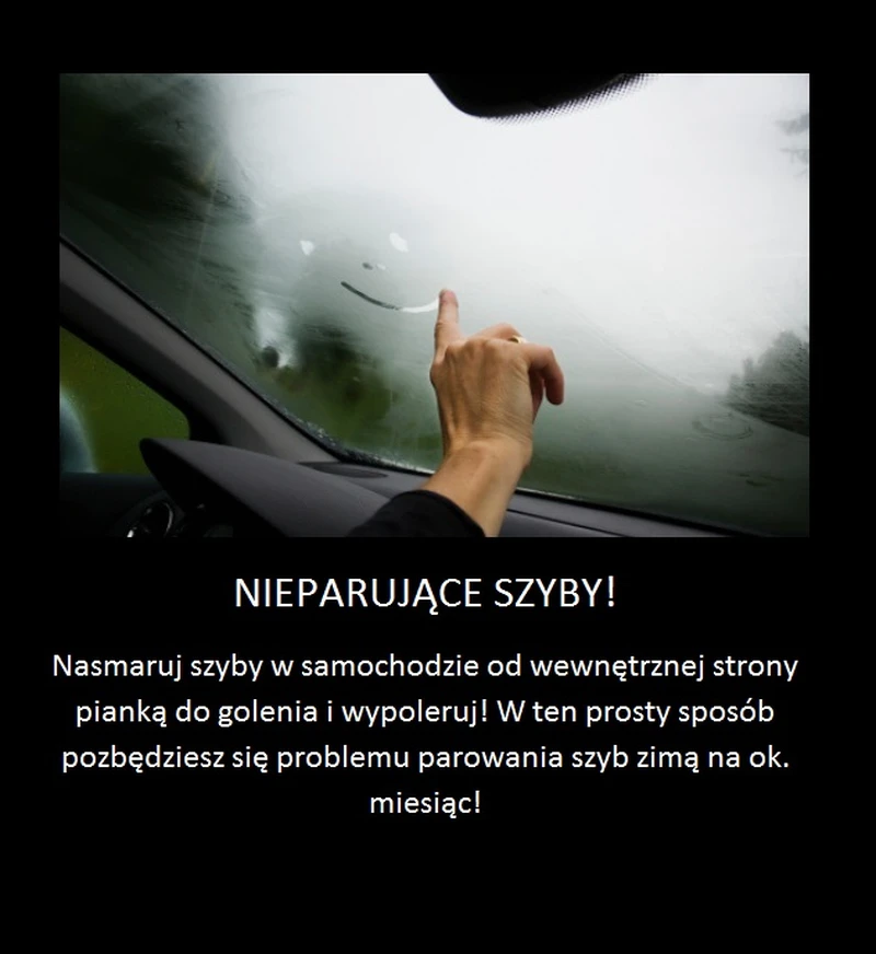 Trik na nieparujące szyby w samochodzie