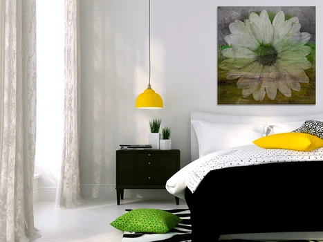 W ogrodzie Daisy - nowoczesny obraz na płótnie