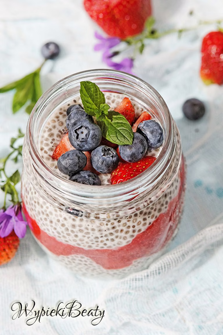 Migdałowy pudding chia