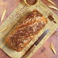 Chleb pszenno-żytni na zakwasie z siemieniem lnianym